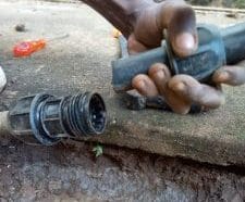 Working on water supply system